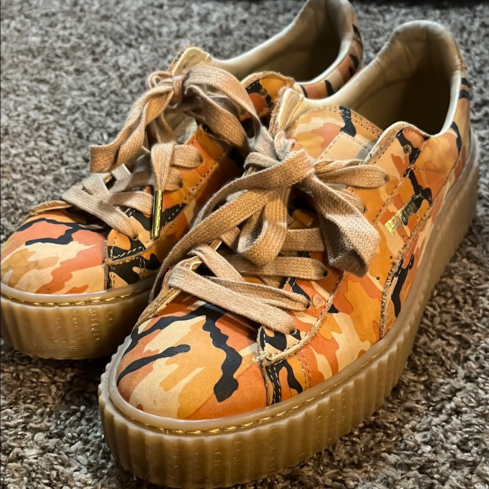 Rihanna x Puma Creeper Orange Camo